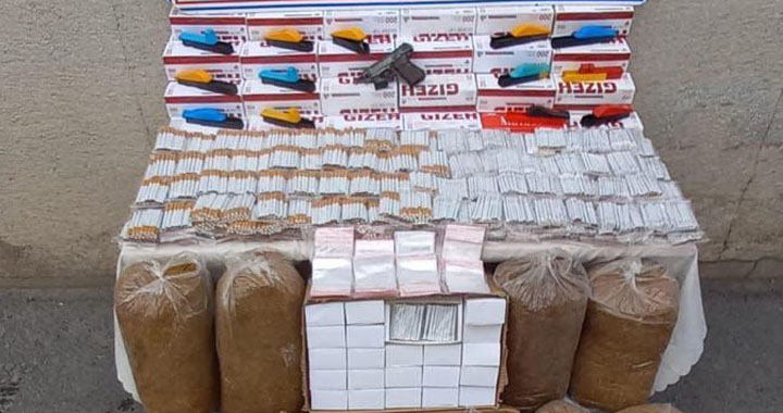 Akhisar’da kaçak tütün mamulleri satışı yapanlara baskın