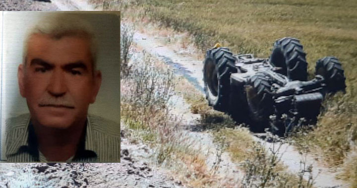 Traktörün altında kalan çiftçi hayatını kaybetti