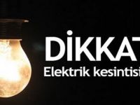 8 Mart Perşembe günü Atatürk Mahallesinde 4 sokakta elektrik kesintisi