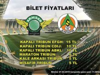 Akhisarspor, Alanyaspor maçı bilet fiyatları açıklandı