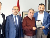 Hasan Kirazoğlu, Latif Çakmak'ı ziyaret etti