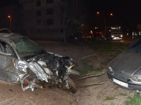 Akhisar’da 4 aracın karıştığı feci kaza