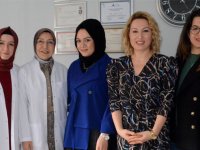 Pınar Gören, Doktor Vildan Öğüt ve Psikolog Rabia Öğüt ile protokol