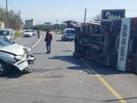 Akhisar – Zeytinliova yolunda trafik kazası
