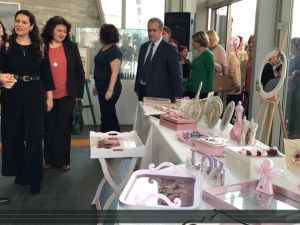 Akhisar Belediyesi, Sanat Atölyesi, Selma Tunç yönetimindeki Ahşap Sergisi açılış töreni