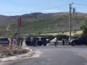 Akhisar’da Gölmarmara kavşağında trafik kazası
