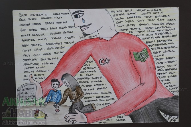 Akhisar Belediyesi Sanat Atölyesi Karikatür Kursu eserleri 1