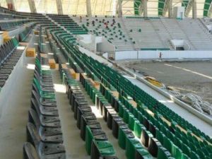 Spor Toto Akhisar Belediye Stadyumu İnşaatının 14 Ağustos 2017 fotoğrafl