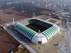 Spor Toto Akhisar Belediye Stadyumu 16 Kasım 2017 tarihli son görünümü