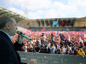 Cumhurbaşkanı Recep Tayyip Erdoğan, Akhisar'da miting yaptı