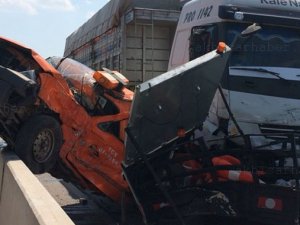 Akhisar’da meydana gelen trafik kazası görenleri şaşırttı