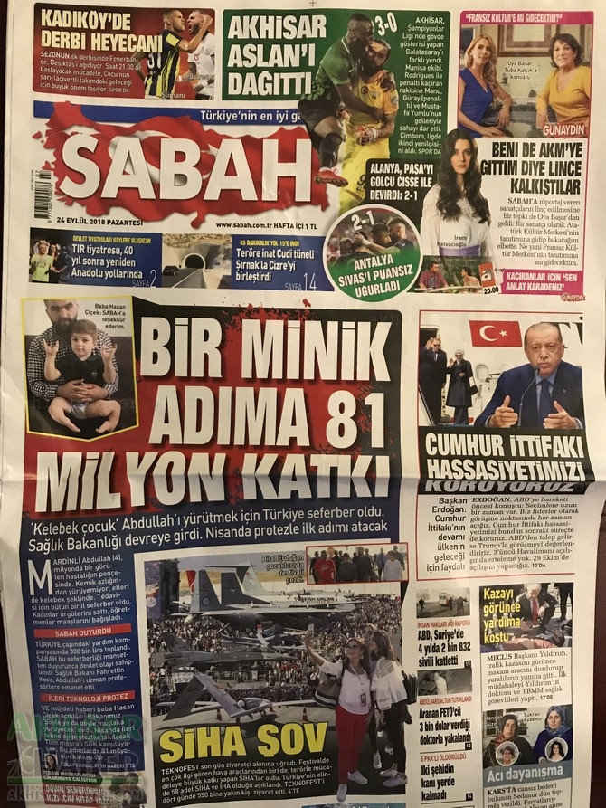 Akhisarspor, Galatasaray'ı 3-0 yenmesinin ardından gazete manşetler 2