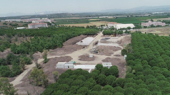 Akhisar 500 kişilik öğrenci yurdu inşaatında son durum 17