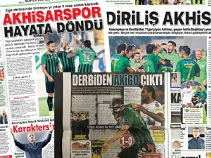 Akhisarspor'un Göztepe galibiyeti sonrası gazete manşetleri
