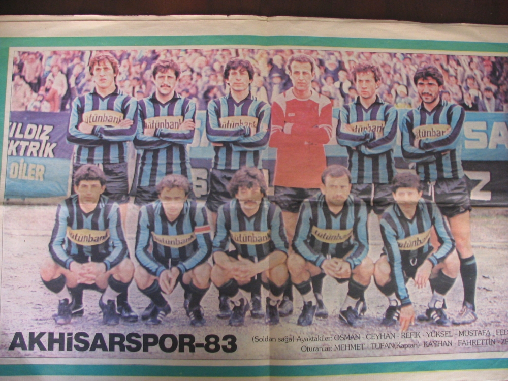 1983 yılına ait Yeni Asır Gazetesi Akhisarspor eki 1