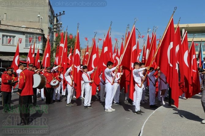Cumhuriyet Bayramı 96.yıl Atatürk anıtı çelenk sunma töreni 1