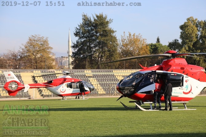 Akhisar'da hava ambulansı pilot değişimi yapıldı 1