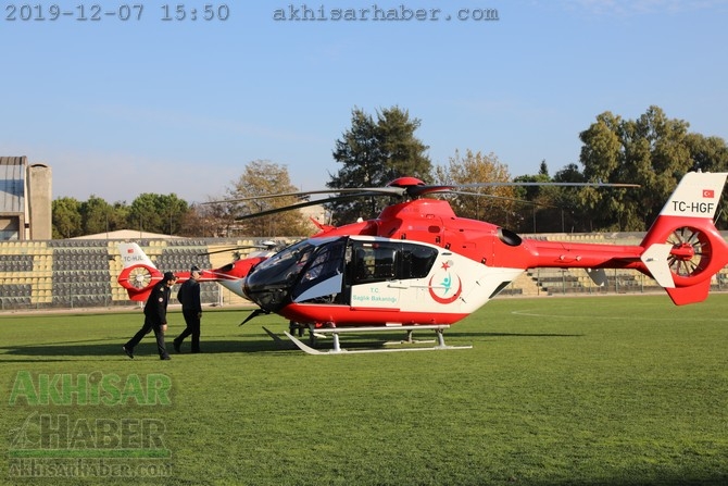 Akhisar'da hava ambulansı pilot değişimi yapıldı 2