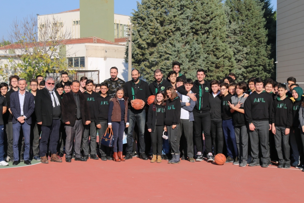Akhisar Belediye Basket takımı, Akhisar Fen Lisesi öğrencileri ile buluş 1