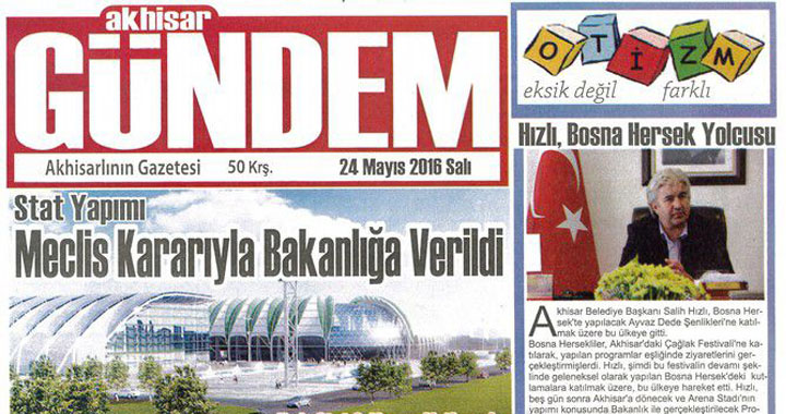 Akhisar Gündem Gazetesi 24 Mayıs 2016