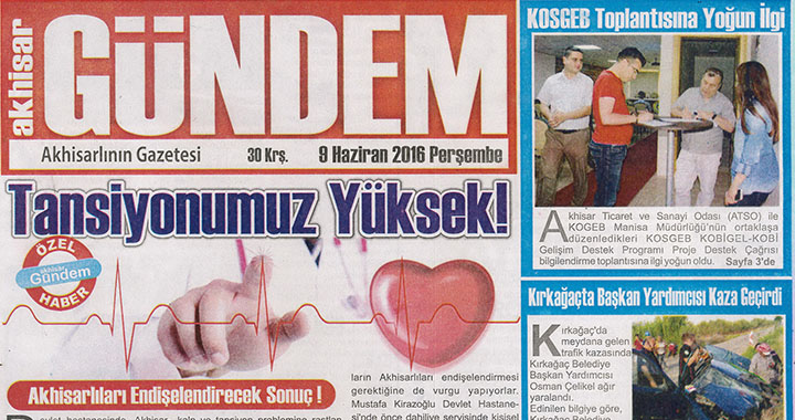 Akhisar Gündem Gazetesi 9 Haziran 2016