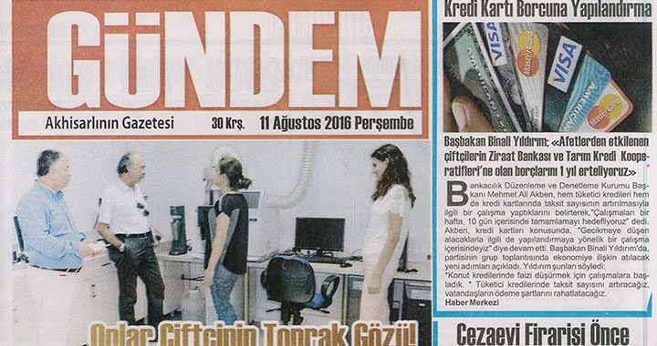 Akhisar gündem gazetesi 11 Ağustos 2016