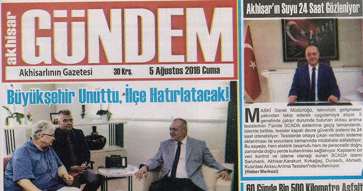 Akhisar Gündem Gazetesi 5 Ağustos 2016