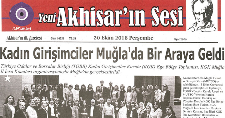 Yeni Akhisar'ın Sesi Gazetesi 20 Ekim 2016