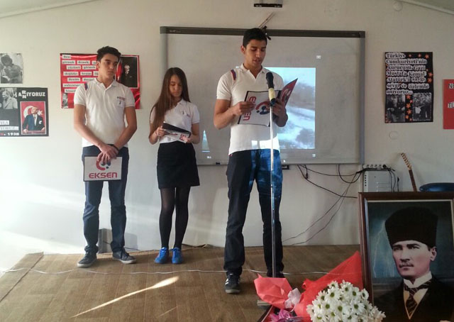 Eksen Temel Lisesinde Atatürk’ü anma programı