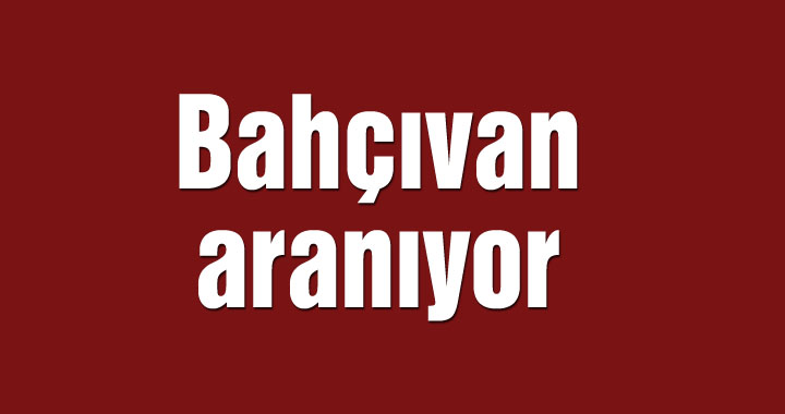 Bahçıvan aranıyor