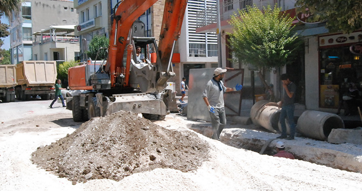 Tarihi eser çıkması sonucu duran alt yapı çalışması yeniden…