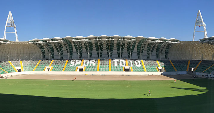 Spor Toto Akhisar Belediye Stadyumu 4 Ekim 2017 tarihli son görünümü