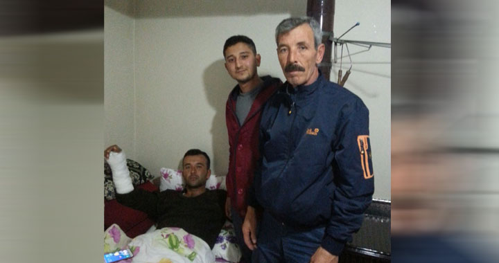 El Bab gazisi Ömer Kayhan'dan Çukurca gazisi Ali Coşkun'a ziyaret