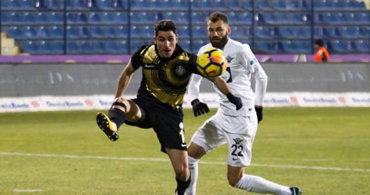 T.M. Akhisarspor ilk devrenin son maçında eli boş dönüyor