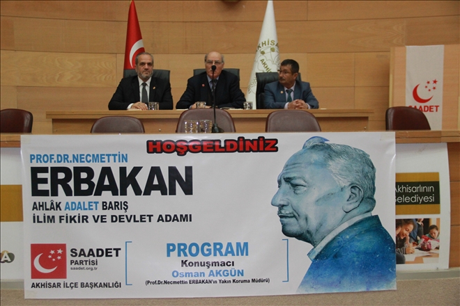 Necmettin ERbakan ölümünün 7'inci yılında Akhisar'da anıldı