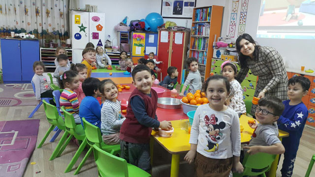 Şehit Yüzbaşı Necdi Şentürk Anaokulunda “Beslenme dostu okul” projesi
