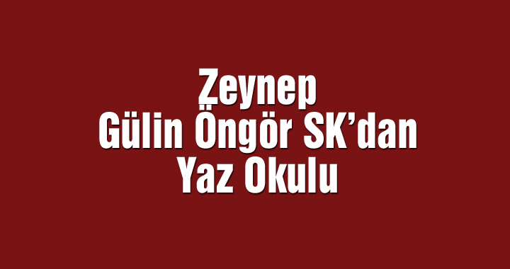 Zeynep Gülin Öngör MTAL Gençlik ve Spor Kulübü “Yaz Okulu”