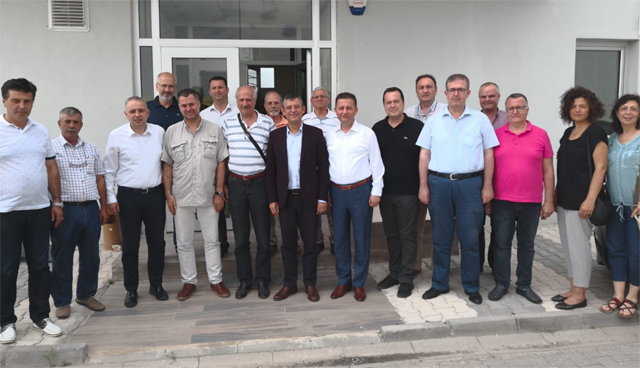 Özel ve Bakırlıoğlu'nun Organize Sanayi Bölgesi ile TYH fabrikasına ziyareti