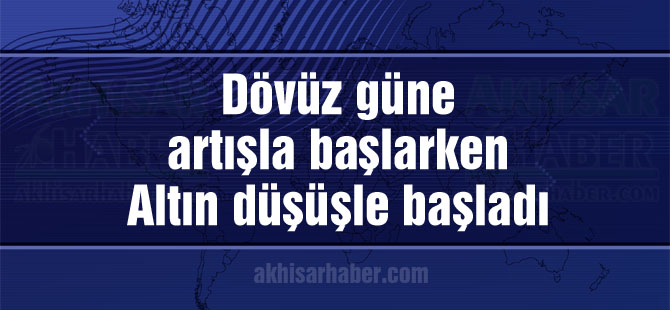 Döviz güne artışla başlarken, altın düşüşle başladı