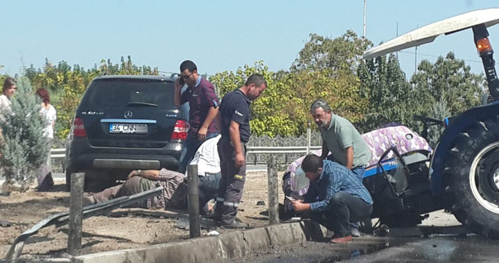 Akhisar feci kaza, Jip traktörü ikiye böldü