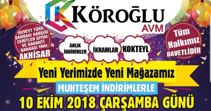 Köroğlu AVM yeni yüzüyle yeni yerinde açılıyor