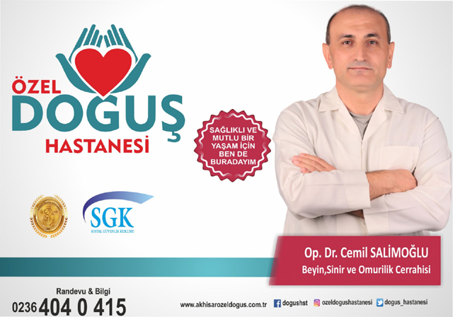 Beyin Cerrahisi Uzmanı Op. Dr. Cemil Salimoğlu, Özel Doğuş Hastanesi’nde