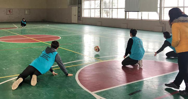 Gençlik Merkezinden Goalball oyunu