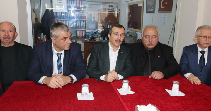 Cumhur ittifakı Akhisar Belediye Başkan Adayı Eryüksel’den parti başkanlarına ziyaret