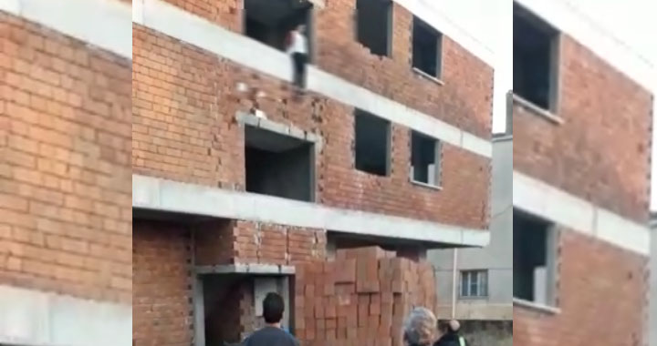 Akhisar'da intihar, genç kız inşaatın 2. katından atladı!
