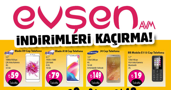 Evşen AVM’de bu indirimler kaçmaz