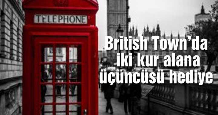 British Town’da iki kur alana üçüncüsü hediye