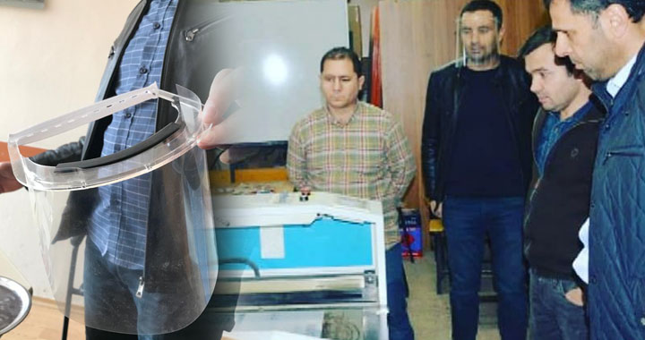 Kayhan Ergun Meslek Lisesi tıbbi maske üretiyor