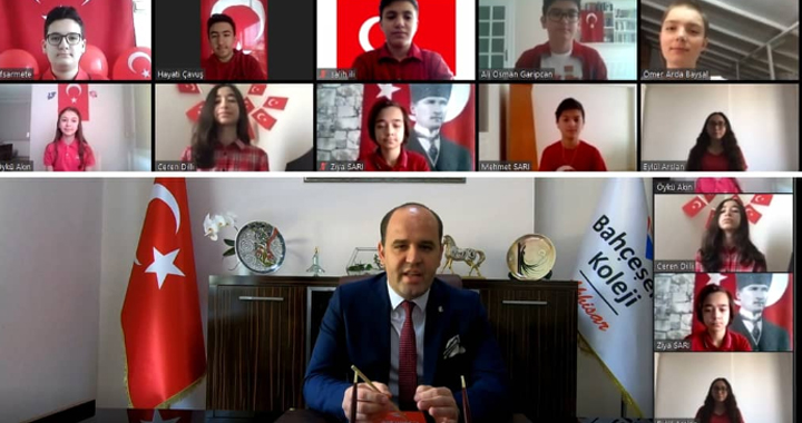 Bahçeşehir Koleji öğrencileri 23 Nisan’ı online program ile coşku içinde kutladı!