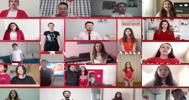 Bahçeşehir Koleji öğrencileri 19 Mayıs’ı online program ile coşku içinde kutladı!